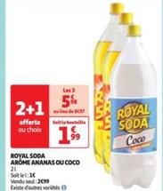 royal soda - arôme ananas ou coco