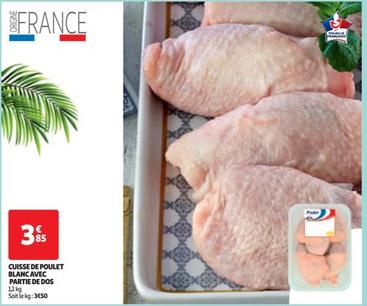 cuisse de poulet blancavec partie de dos