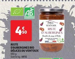 Délices Du Ventoux - Riste D'aubergines Bio