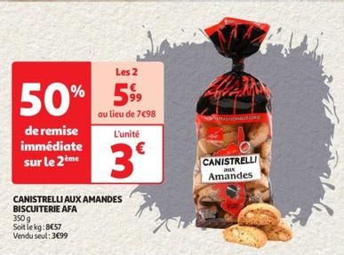 biscuiterie afa - canistrelli aux amandes