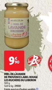 miel de lavande de provence label rouge - découvrez les ruchers du luberon et leur délicieux miel de lavande en promo !