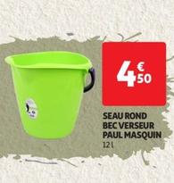 paul masquin - seau rond bec verseur 