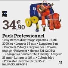 Pack Professionnel offre à 34,9€ sur Espace emeraude