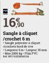 Sangle À Cliquet / Crochet offre à 16,9€ sur Espace emeraude