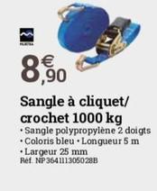 Sangle À Cliquet/ Crochet offre à 8,9€ sur Espace emeraude