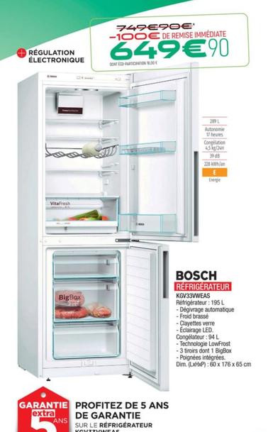 Réfrigérateur combiné offre sur Extra