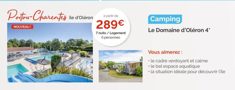 Le Domaine D'Oléron 4* offre à 289€ sur Fram