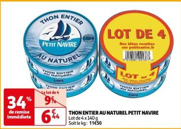 Petit Navir - Thon Entier Au Naturel 