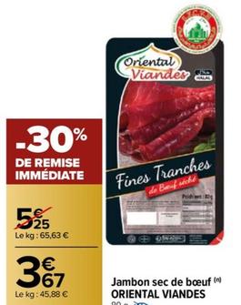 Oriental Viandes - Jambon sec de bœuf 