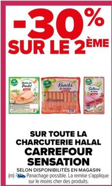 Carrefour Sensation - Promo sur la Charcuterie Halal : découvrez notre sélection de produits de qualité !