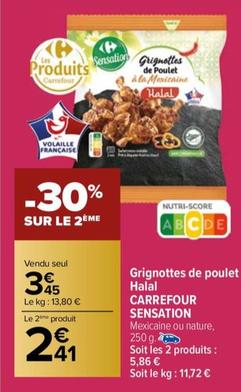 Carrefour Sensation  - Grignottes De Poulet Halal