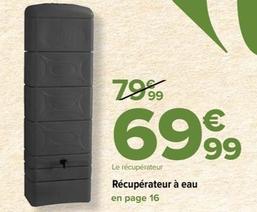 Kit de récupération d'eau de pluie offre à 69,99€ sur Carrefour