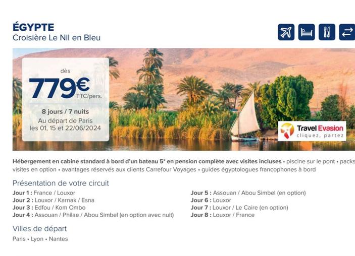Carrefour - Égypte offre à 779€ sur Carrefour