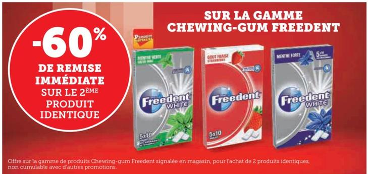 Freedent  - Chewing-Gum  offre sur Hyper U