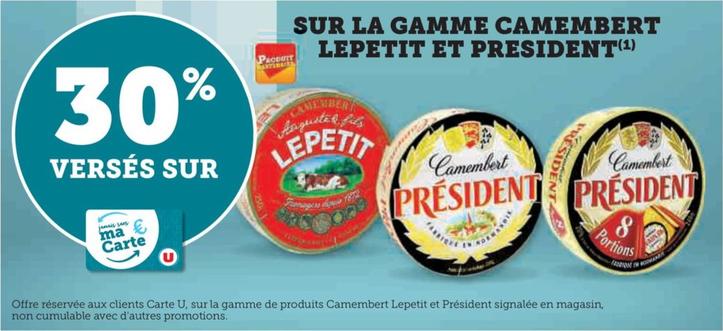 Président Lepetit - Camembert  offre sur Hyper U