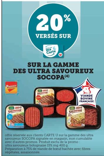 Socopa - Sur La Gamme Des Ultra Savoureux offre sur Super U