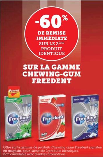 Freedent - Sur La Gamme Chewing-Gum  offre sur Super U