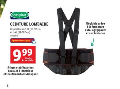 Sensiplast - Ceinture Lombaire