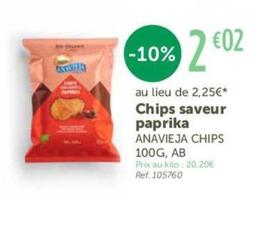 Chips offre sur L'Eau Vive