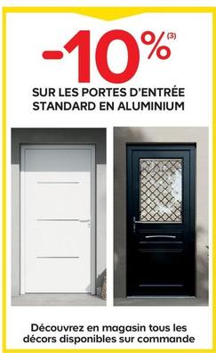 Sur Les Portes D'Entrée Standard En Aluminium offre sur Castorama