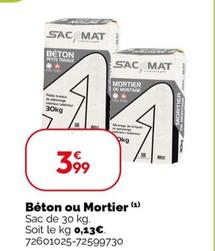 Béton Ou Mortier  offre à 3,99€ sur Weldom