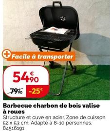 Barbecue Charbon De Bois Valise À Roues offre à 54,9€ sur Weldom