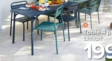 Mobilier Lithari: Table 4 Places L offre à 199€ sur Castorama