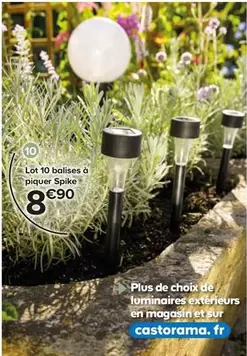  Lot 10 Balises À Piquer Spike offre à 8,9€ sur Castorama