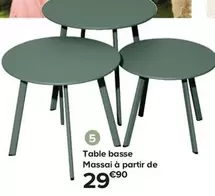 Table Basse Proloisirs Massai  offre à 29,9€ sur Castorama