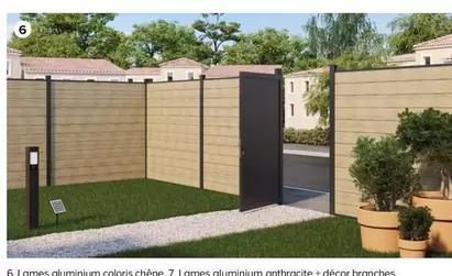 Lames Aluminium Coloris Chêne offre sur Castorama