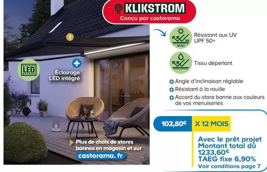 Klikstrom - Éclairage LED Intégré  offre à 102,8€ sur Castorama