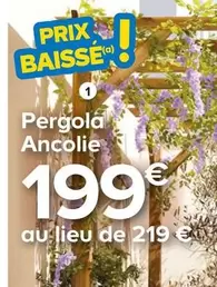 Pergola En Pin Ancolie offre à 199€ sur Castorama