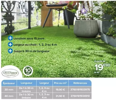 Greentouch - Livraison Sous 15 Jours offre à 19,9€ sur Castorama