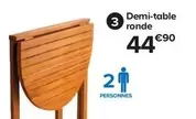 Demi-table Ronde offre à 44,9€ sur Castorama