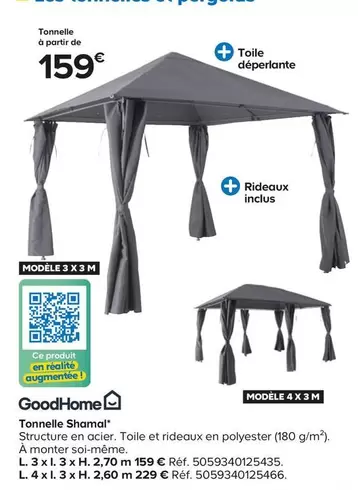 Goodhome - Tonnelle Shamal offre à 159€ sur Castorama