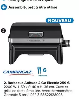 Campingaz - Barbecue Attitude 2 Go Electric offre à 259€ sur Castorama