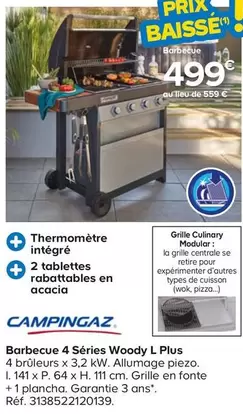 Campingaz - Barbecue 4 Séries Woody L Plus offre à 499€ sur Castorama