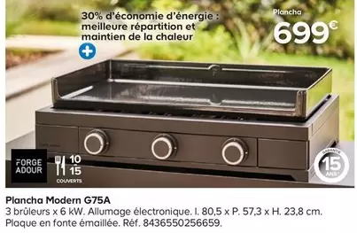 Forge Adour - Plancha Modern G75A offre à 699€ sur Castorama