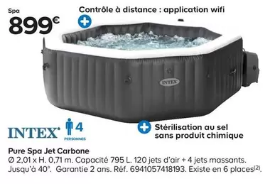 Intex - Pure Spa Jet Carbone offre à 899€ sur Castorama