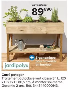 Jardipolys - Carre Potager offre à 89,9€ sur Castorama