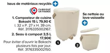 Composteur De Cuisine Bokashi offre à 79,9€ sur Castorama