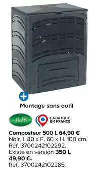 Belli - Composteur 500L offre à 49,9€ sur Castorama