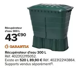 Garantia - Récupération D'Eau  offre à 43,9€ sur Castorama