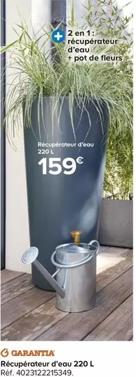 Garantia - Récupérateur D'Eau offre à 159€ sur Castorama