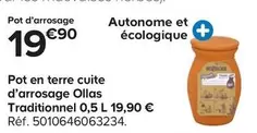 Pot En Terre Cuite D'Arrosage Ollas Traditionnel  offre à 19,9€ sur Castorama