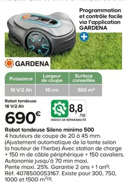 Gardena - Tondeuse Robot offre à 690€ sur Castorama