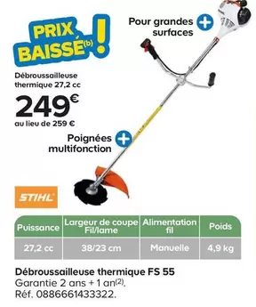 Stihl - Débroussailleuse Thermique FS 55 offre à 249€ sur Castorama