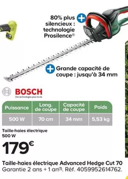 Bosch - Taille Haies Électrique Advanced Hedge Cut 70  offre à 179€ sur Castorama