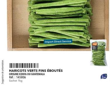 Origine Kenya Ou Guatemala - Haricots Verts Fins Eboutes  offre sur Metro