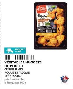 Poule Et Toque - Véritables Nuggets De Poulet Origine France  offre sur Metro